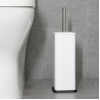 Jantex Square Toilet Brush and Holder - White