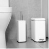 Jantex Square Toilet Brush and Holder - White