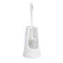 Jantex Round Toilet Brush & Holder - White
