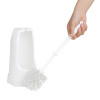 Jantex Round Toilet Brush & Holder - White