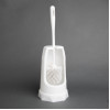 Jantex Round Toilet Brush & Holder - White