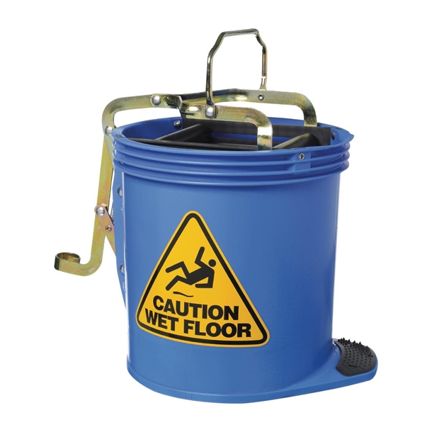 Oates Contractor Roller Wringer Bucket Blue 15Ltr