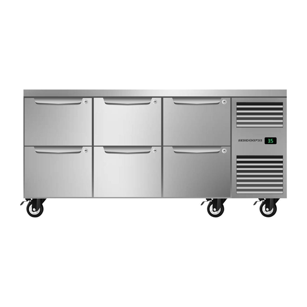 SKOPE ProSpec Six Drawer Underbench GN 1/1 Right Hand Fridge