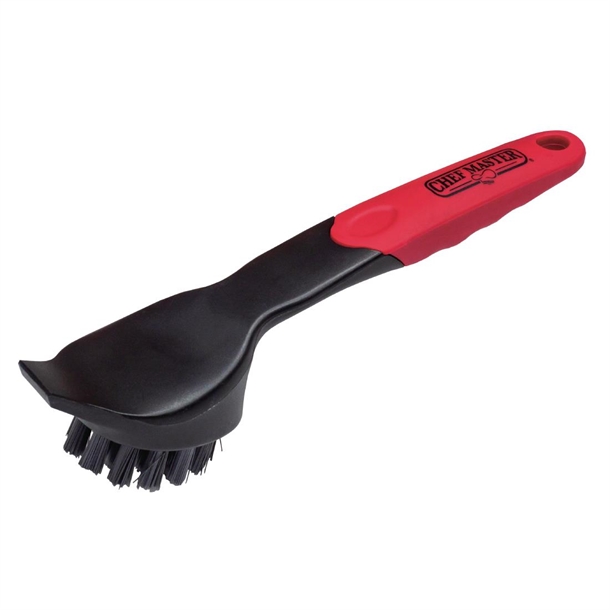 Cast Iron Scrub Brush - Thick Nylon Bristles