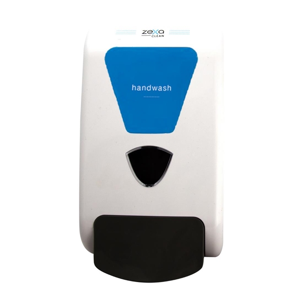 Zexa manual dispenser with handwash fascia plate