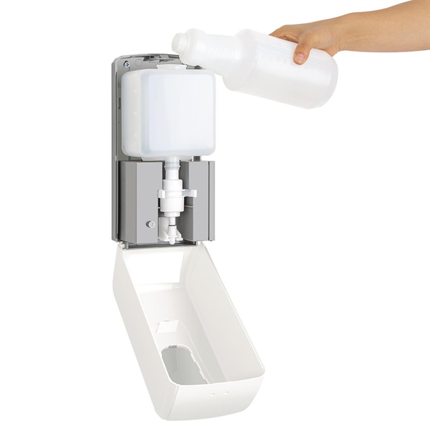 Jantex Automatic Spray Hand Soap and Sanitiser Dispenser 1Ltr