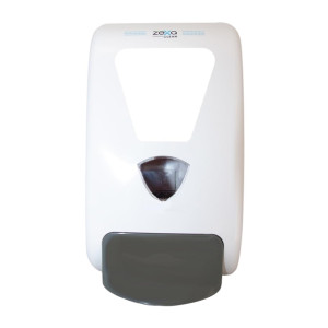 Zexa manual dispenser with plain white fascia plate