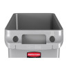 Rubbermaid Slim Jim Container with Venting Channels Grey 60Ltr