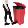 Jantex Pedal Bin Red 87Ltr