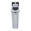 Rubbermaid Slim Jim General Waste Recycling Station Black 87Ltr