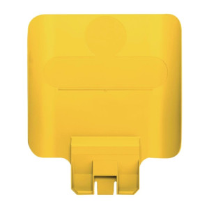 Rubbermaid Slim Jim Recycling Station Yellow Billboard