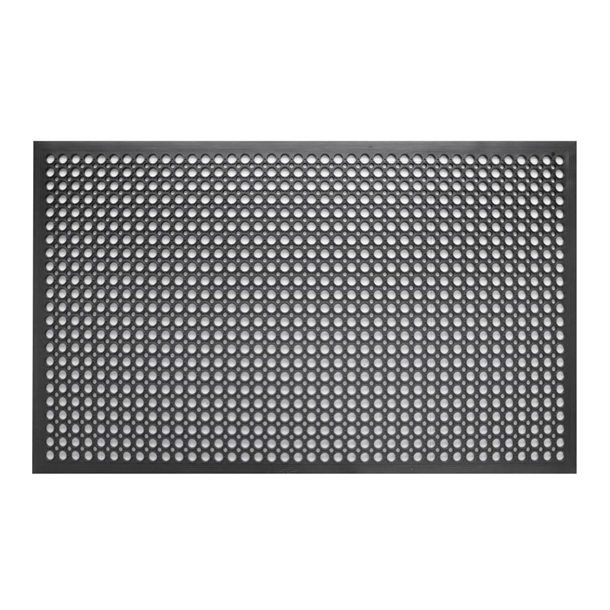 Jantex Rubber Anti Fatigue Anti Slip Floor Safety mat Black 1500 x 900mm