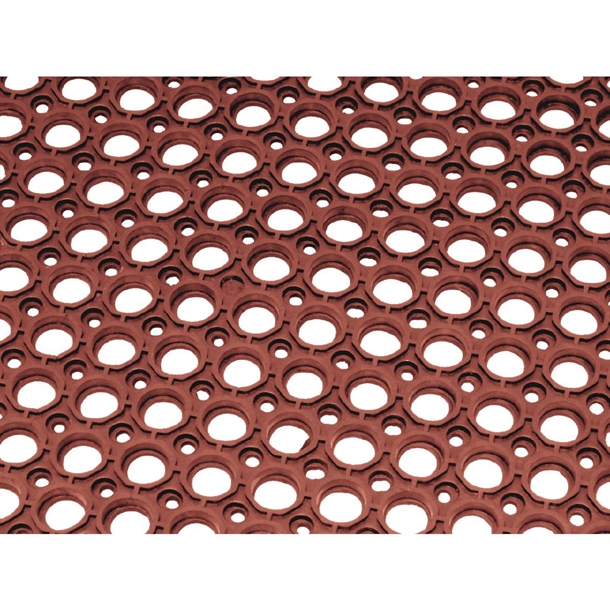 Jantex Rubber Grease-resistant Anti-Fatigue Mat Red - 1500 x 900mm
