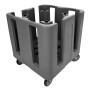 Cambro Compact Adjustable Dish Caddy  4 Column - Black