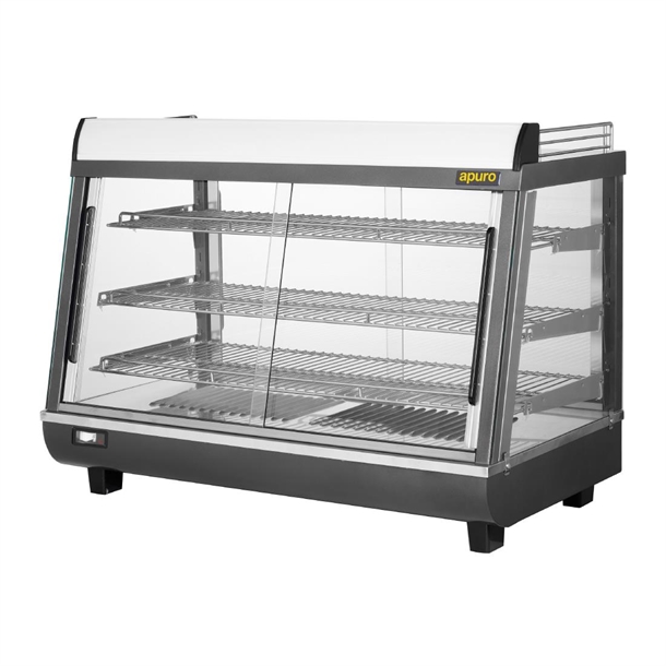 Apuro Front and Rear Door Heated Merchandiser 136Ltr