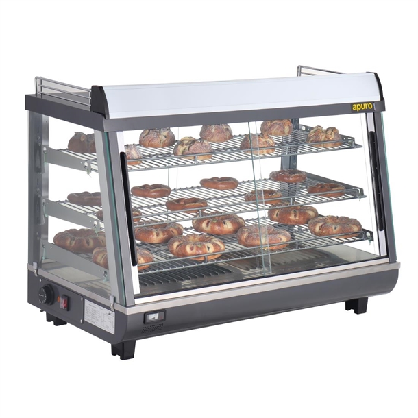 Apuro Front and Rear Door Heated Merchandiser 136Ltr