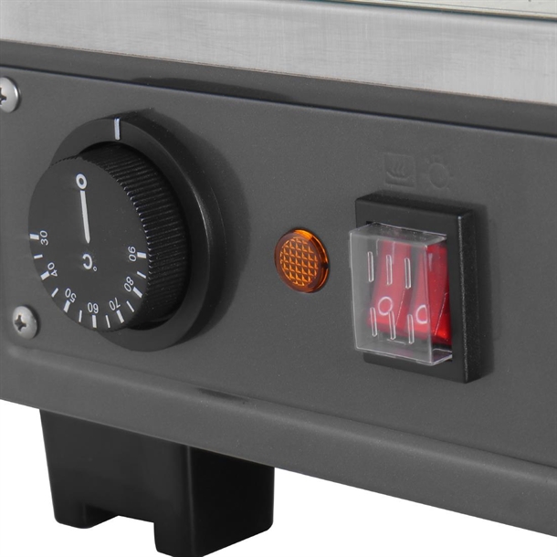 Apuro Front and Rear Door Heated Merchandiser 136Ltr