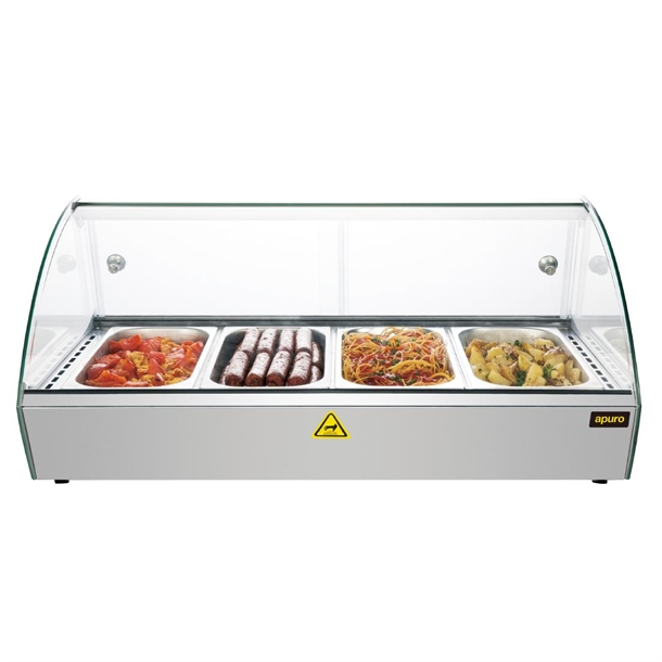 Apuro Countertop Heated Food Display 773mm