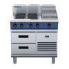 Blue Seal Evolution E516C-RB Refrigerated Base Electric Cooktop 900mm