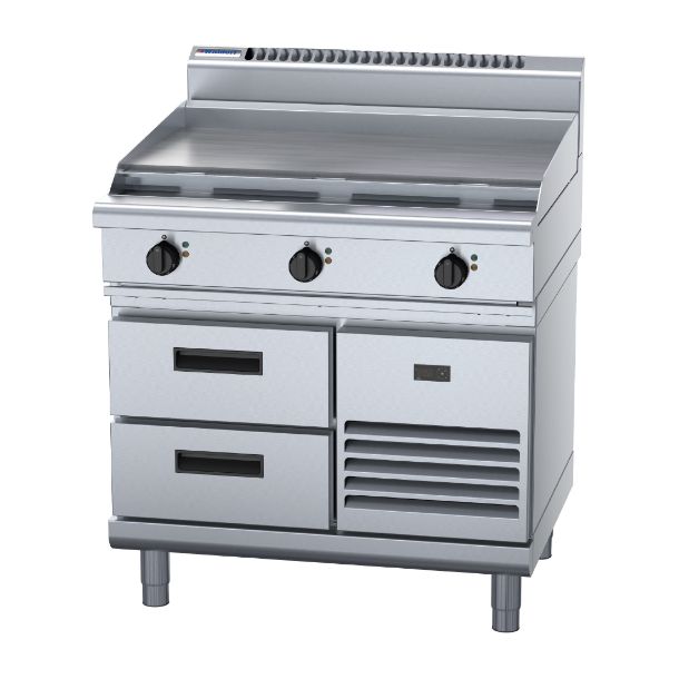 Waldorf 800 Series RN8609E-RB Refrigerated Base Cooktop & Griddle 900mm