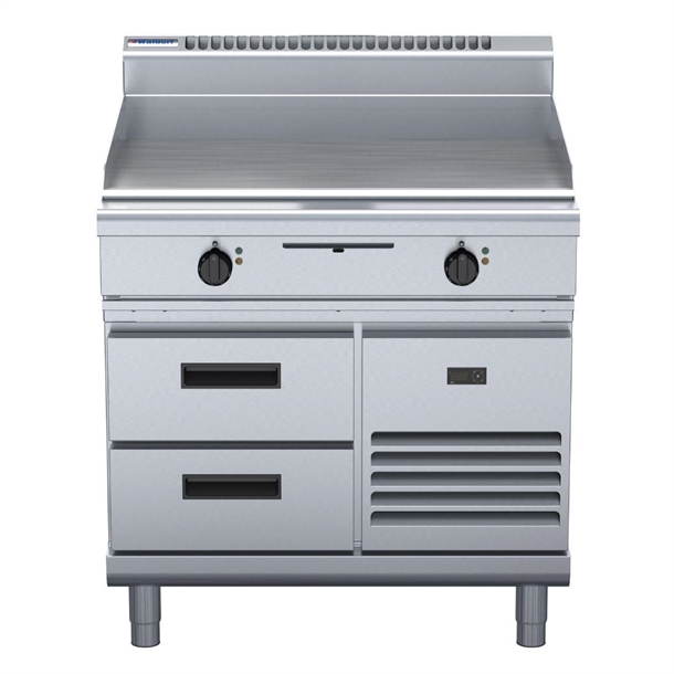 Waldorf 800 Series GP8900E-RB Refrigerated Base Electric Griddle 900mm