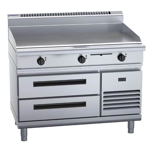 Waldorf 800 Series GP8120E-RB Refrigerated Base Electric Griddle 1200mm