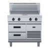 Waldorf 800 Series RN8104E-RB Refrigerated Base Electric Hot Plate 900mm