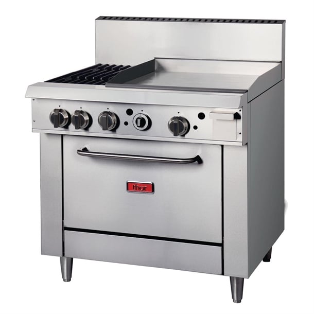 Thor 2 Burner Gas Oven Range with Griddle Plate TR-2F-G24F