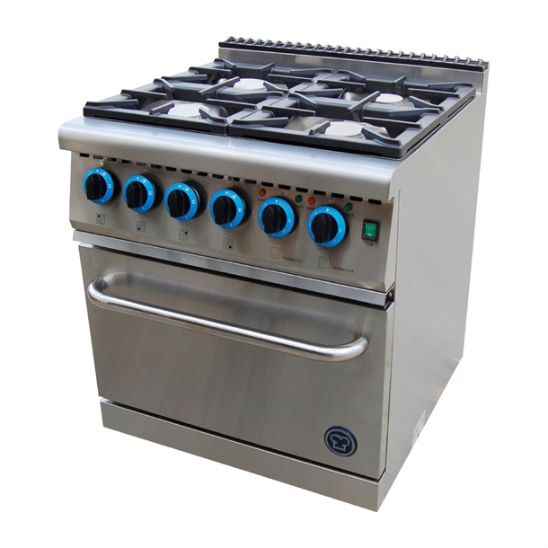 Goldstein 4 Burner Gas Range with Fan Forced Electric Oven School