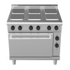Waldorf 800 - 900mm Electric Range Static Oven Low Back Version