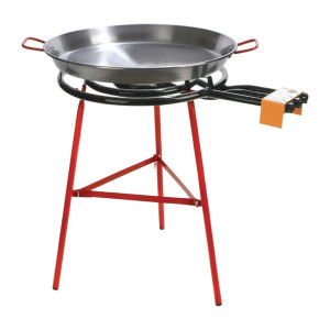 Chef Inox Ibiza Paella Stand with 700mm Tray - pan/gas/burner