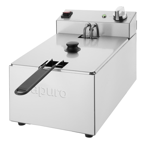 Apuro Single Tank Fryer - 5Ltr - 2.8kW