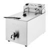 Apuro Single Tank Electric Fryer with Timer 8Ltr