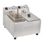 Apuro Twin Tank & Basket Countertop Fryer 2x 3Ltr