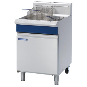 Blue Seal by Moffat Single Pan VeeRay Gas Deep Fryer with Mechanical Controls 31Ltr GT60