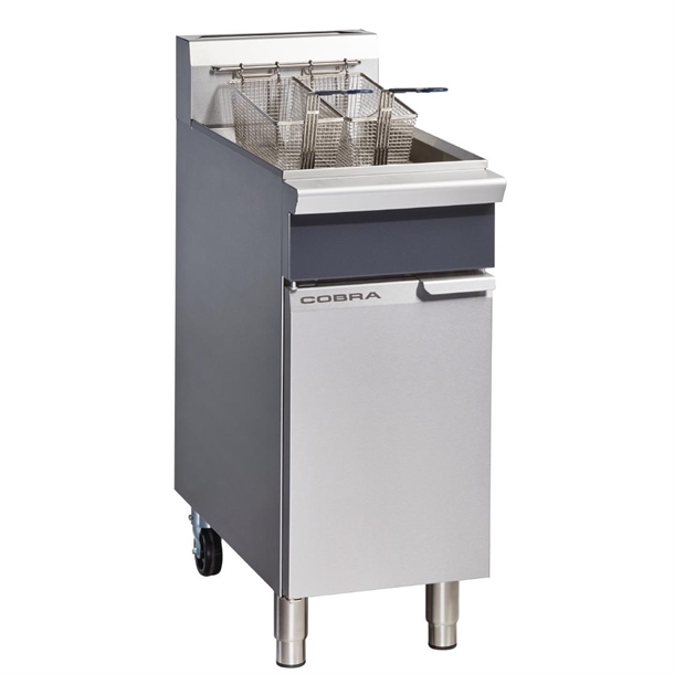 Cobra by Moffat Freestanding Single Pan Double Basket Gas Deep Fryer 18Ltr CF2