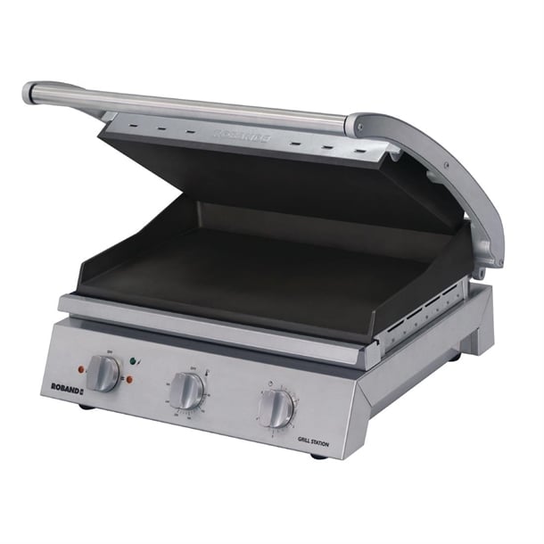 Roband 8 Slice Grill Station Smooth Plates 2990w Non-Stick GSA815ST