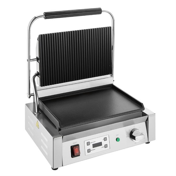 Apuro Extra Large Contact Grill Ribbed & Flat Plate