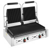 Apuro Double Contact Grill Ribbed Plates with Timer