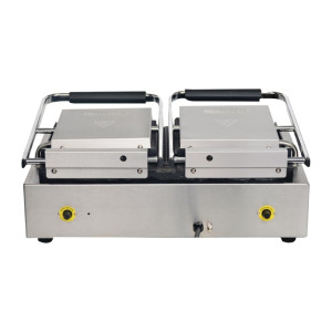 Apuro Double Contact Grill Ribbed Top Plates with Timer