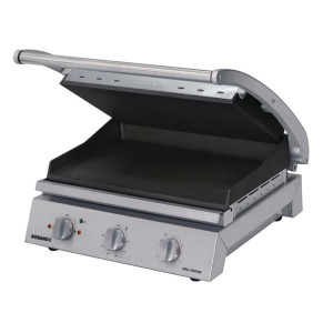 Roband 8 Slice Grill Station 2990w Ribbed Top & Smooth Bottom Non-Stick GSA815RT
