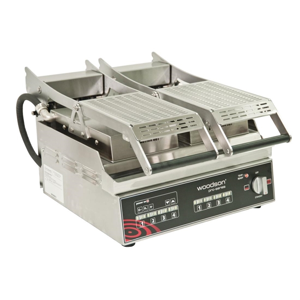 Woodson W.GPC62SC Pro Series Computer Controlled Contact Grill TwinPlate