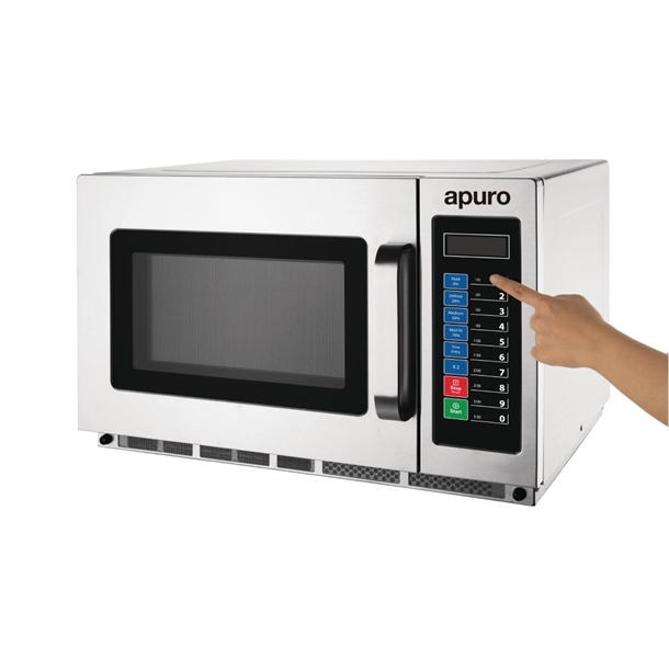 Apuro Medium Duty Programmable Commercial Microwave 1800W 34Ltr