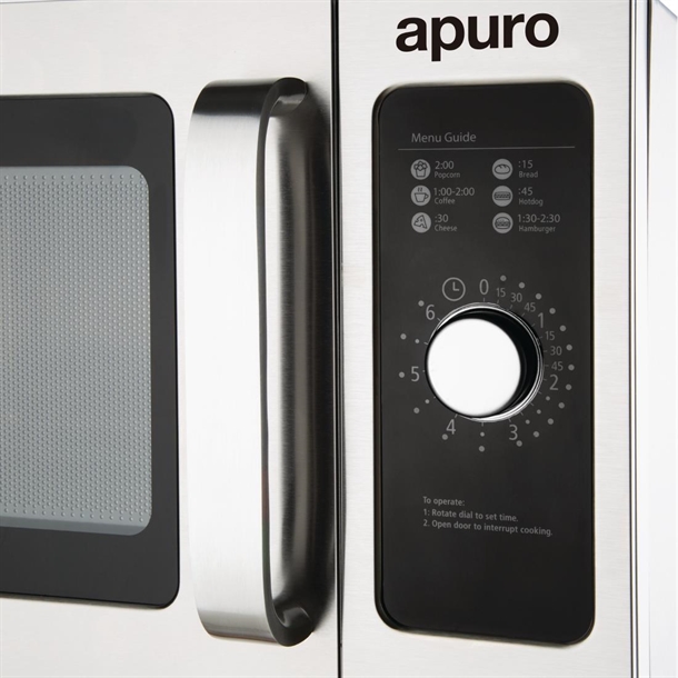 Apuro Light Duty Manual Commercial Microwave 1000W 25Ltr