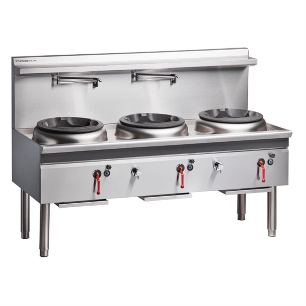 Cobra by Moffat Gas 3 Chimney Burner Waterless Wok CW3H