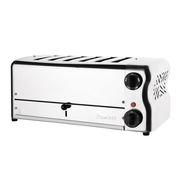 Rowlett Esprit 6 Slot Toaster Chrome w/2x Additional Elements & Sandwich Cage
