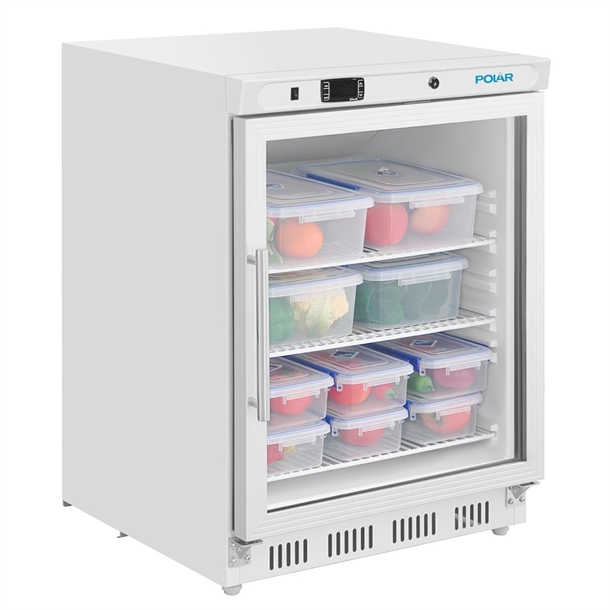 Polar C-Series Under Counter White Display Fridge - 150Ltr