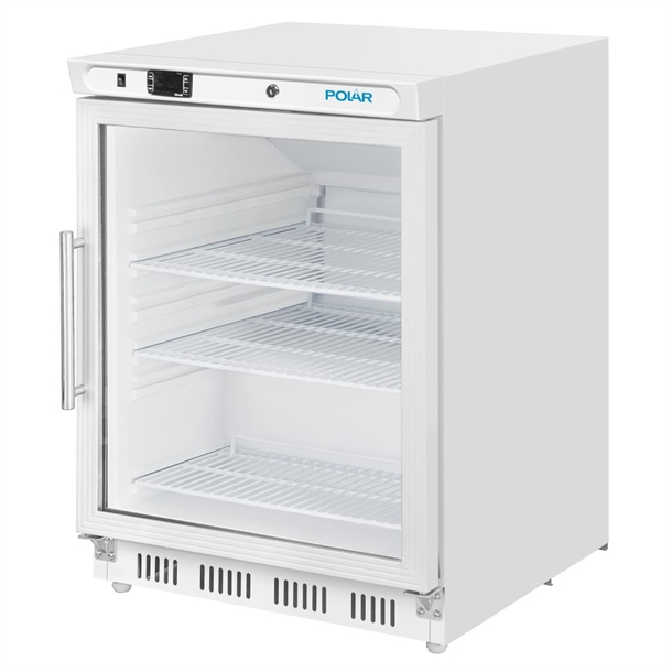 Polar C-Series Under Counter White Display Fridge - 150Ltr