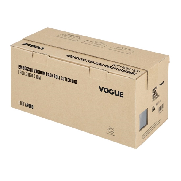 Vogue Vacuum Pack Roll with Cutter Box (Embossed) 300mm width