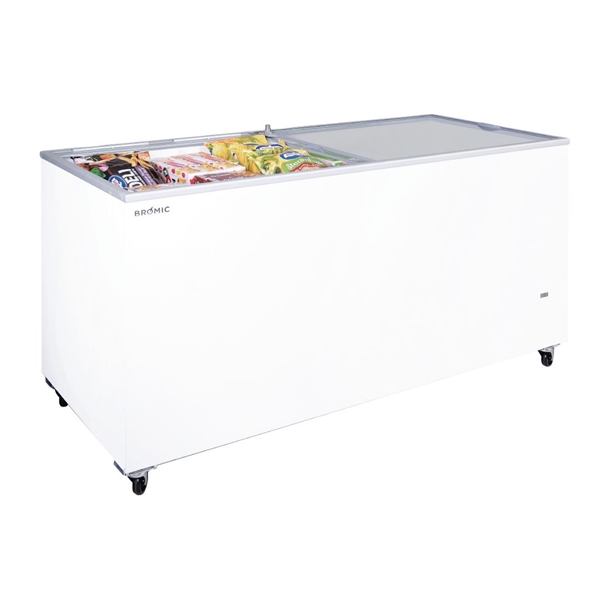 Bromic CF0500FTFG-NR Display Chest Freezer - Flat Glass Top - 491Ltr